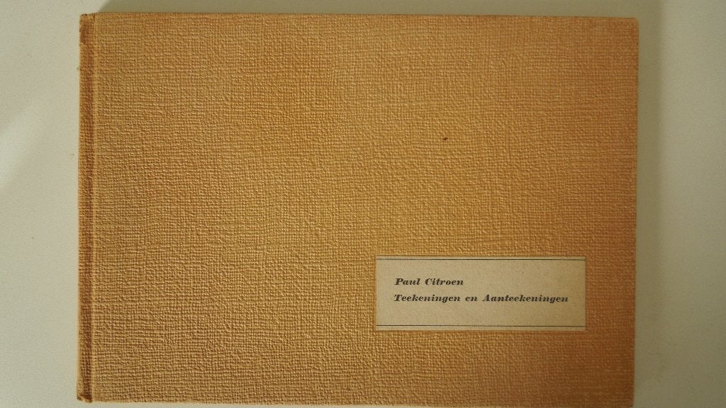 Paul Citroen "Teekeningen en Aanteekeningen", Verzenden, Gelezen, Schilder- en Tekenkunst