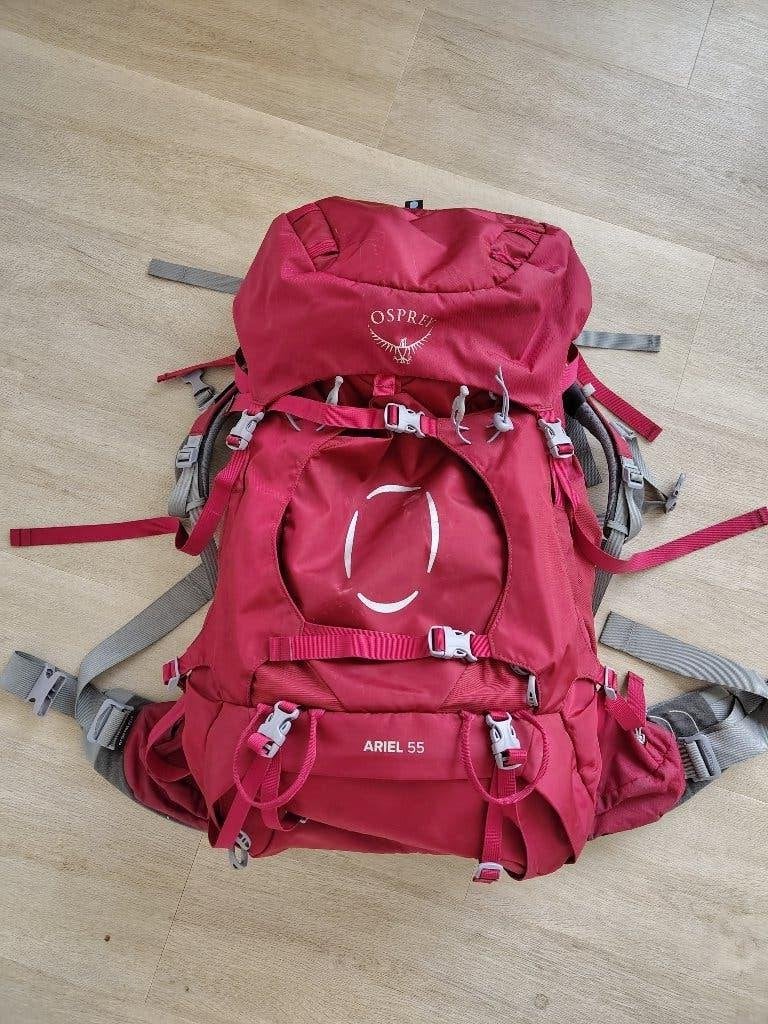 Osprey Ariel 55L, 40 cm of meer, Gebruikt, Trekking, 60 cm of meer