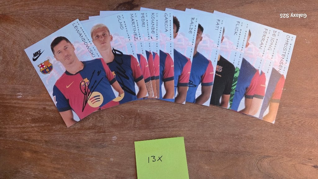 Fotoset FC Barcelona 2024-25, Ophalen of Verzenden, Nieuw, Buitenlandse clubs, Poster, Plaatje of Sticker