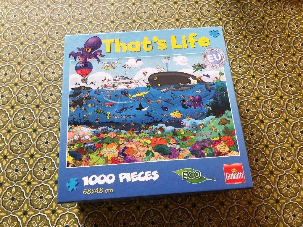 Puzzel that's life Goliath - Nieuw - 1000 stukjes, Ophalen of Verzenden, 500 t/m 1500 stukjes, Nieuw, Legpuzzel