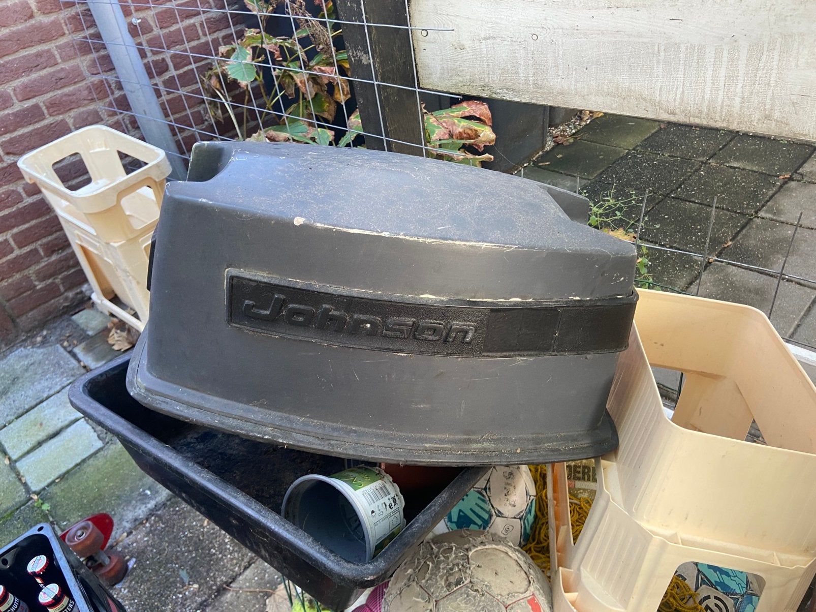 Jonson  opknaper, Ophalen, Gebruikt, Motorboot