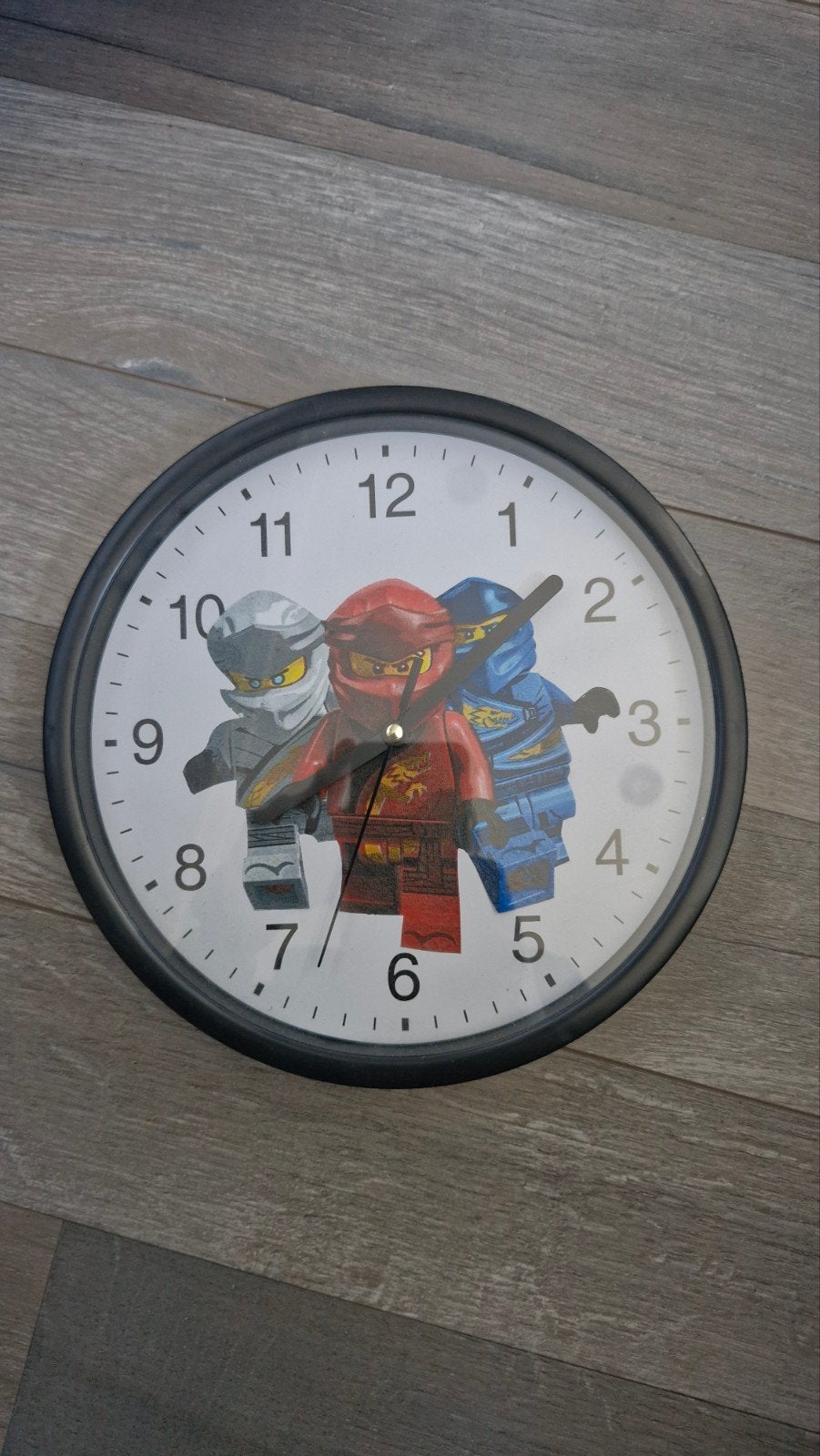 Lego Ninjago Wandklok - Perfect voor Kinderkamer, Ophalen of Verzenden, Zo goed als nieuw, Klok