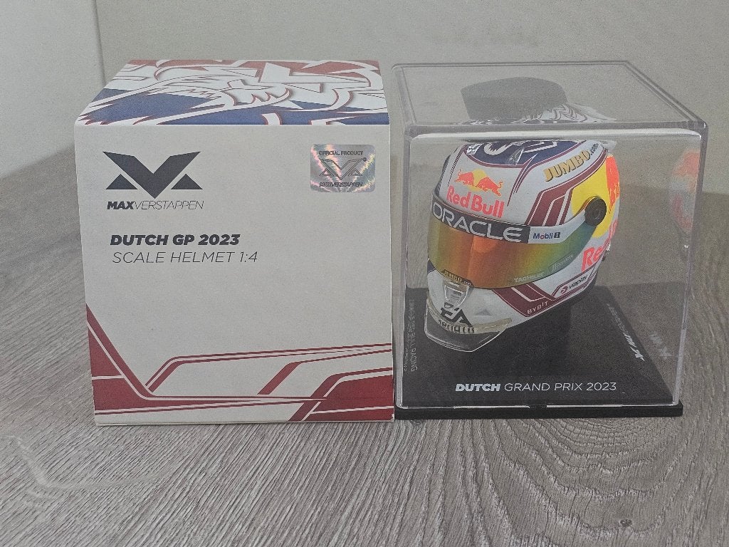 Helm 1:4, Max Verstappen # 1, Dutch GP 2023. <<TOPHELM>>, Ophalen of Verzenden, Zo goed als nieuw, Formule 1