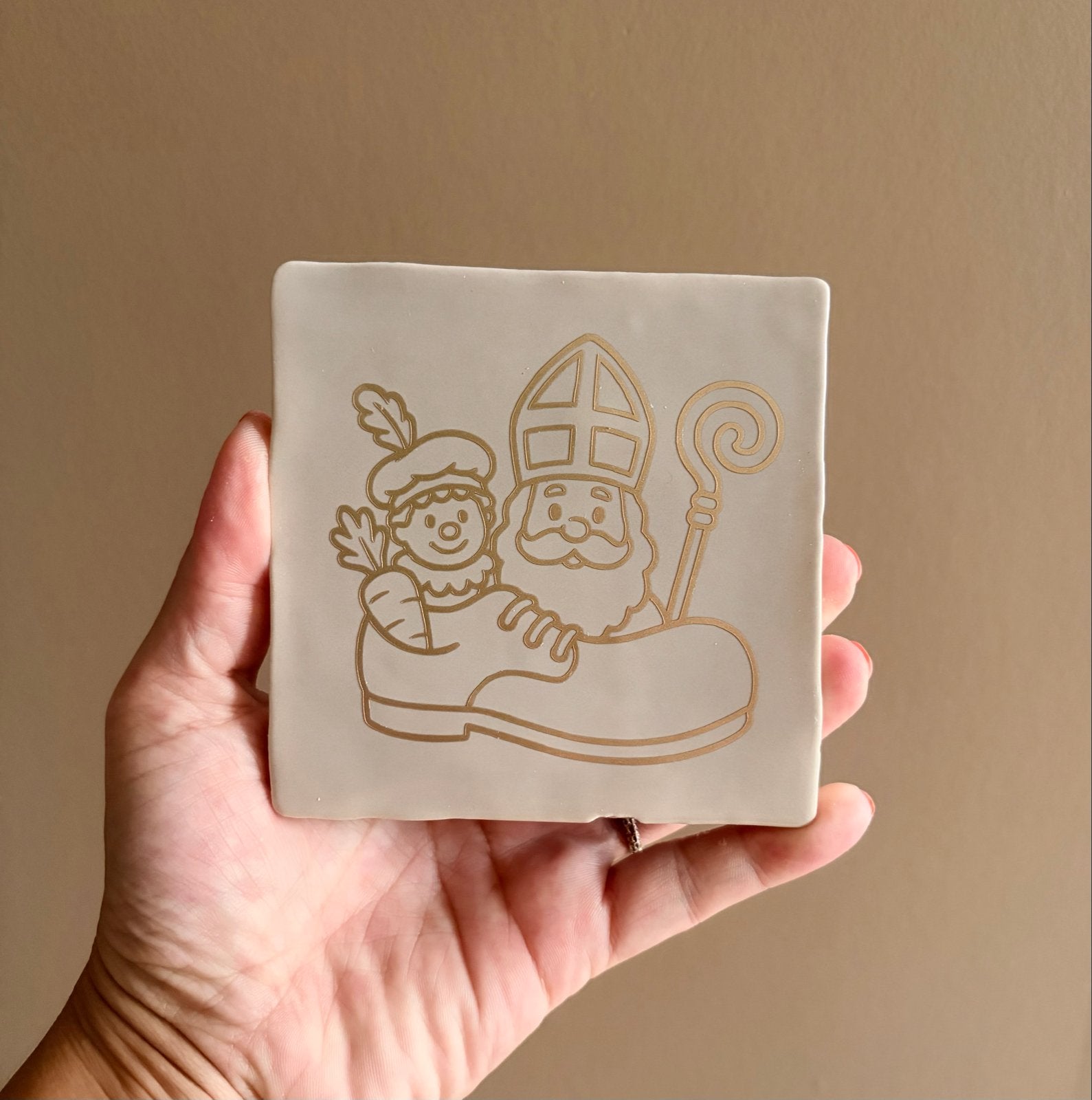Sinterklaas tegel, Antiek en Kunst, Ophalen of Verzenden