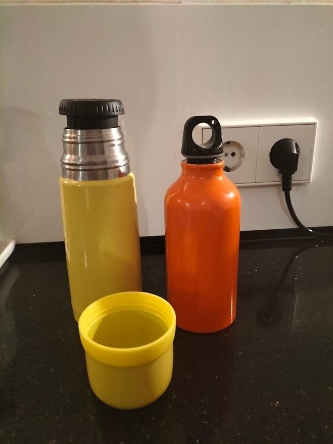 drinkfles Dopper en thermosflesjes, Ophalen