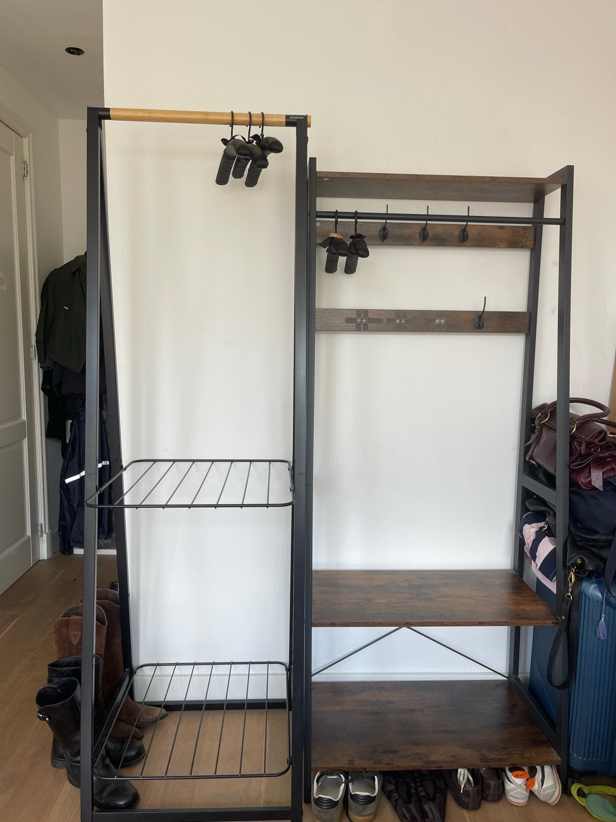 Brabantia Linn garderobeset – Kledingrek + Open kledingkast, Huis en Inrichting, Woonaccessoires | Kapstokken, Ophalen, 200 cm of meer