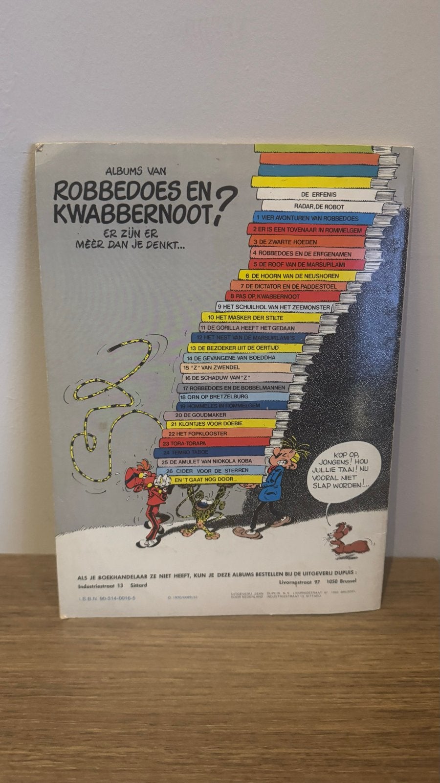 Robbedoes en Kwabbernoot - Het Masker der Stilte, Eén stripboek, Ophalen of Verzenden, Gelezen