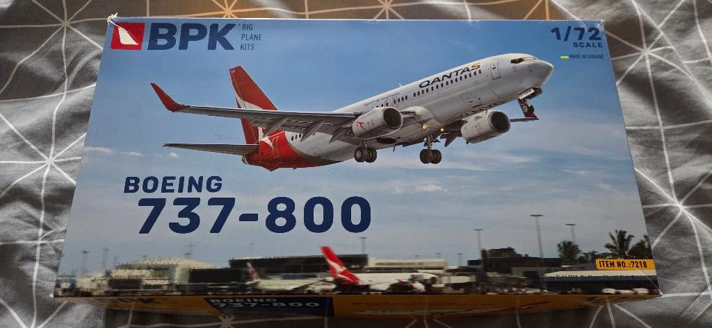 1/72 BPK Boeing 737-800 Qantas, Overige merken, 1:72 tot 1:144, Nieuw, Ophalen of Verzenden