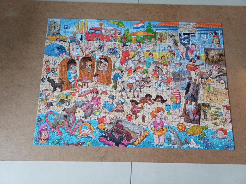 Puzzel Isaac Israels, Hobby en Vrije tijd, Denksport en Puzzels, Ophalen, 500 t/m 1500 stukjes, Zo goed als nieuw, Legpuzzel