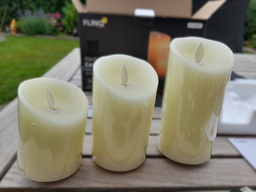 FlinQ Oplaadbare LED kaarsen, Kunststof, Meerkleurig, Overige merken, Nieuw
