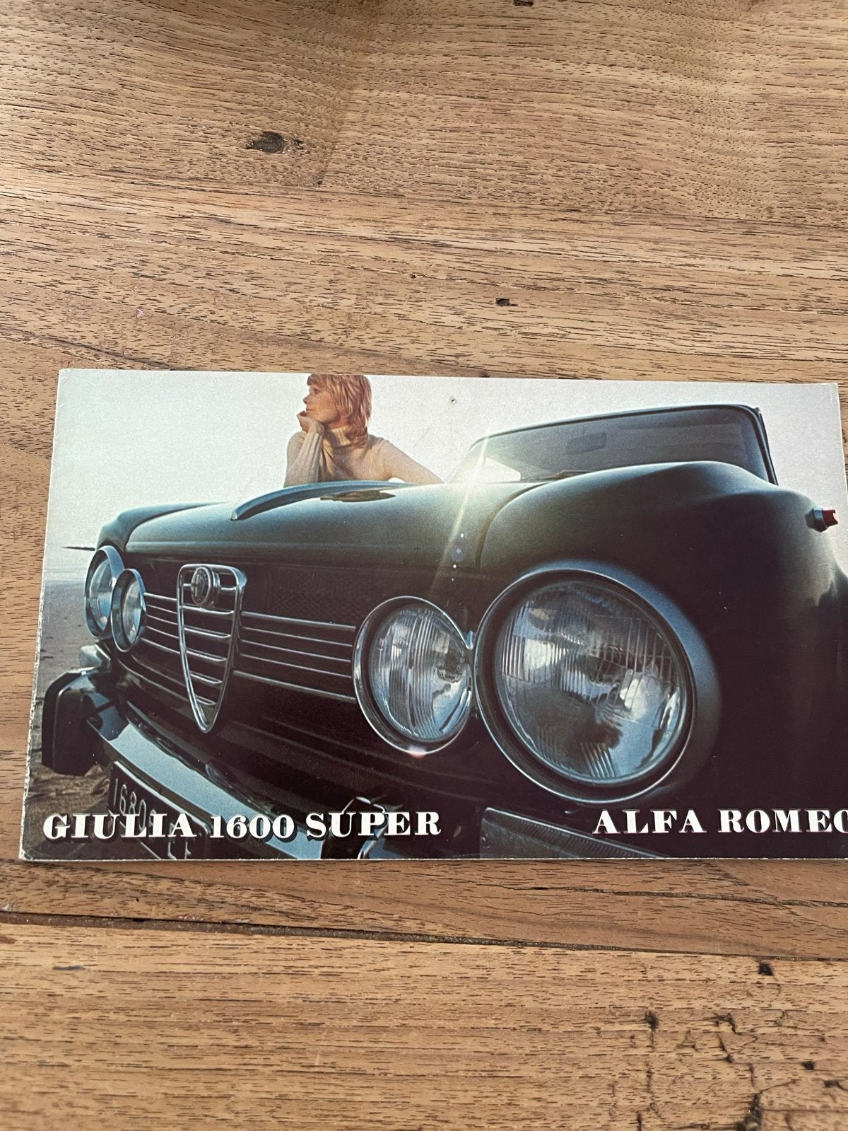 Verkoopbrochure Alfa Romeo Giulia 1600 Super, Ophalen of Verzenden, Gelezen, Alfa Romeo