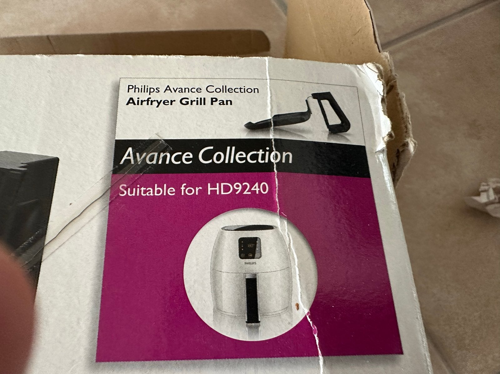 Foto 4 van Philips Avance Collection Airfryer Grill Pan HD9240 nieuw!