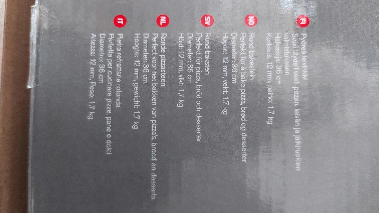 Weber Original Ronde Pizzasteen - Nieuw in doos, Ophalen, Nieuw, Weber