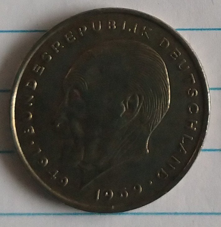 duitse munt 2 mark 1971J, volgnr 47.0, Ophalen of Verzenden, Duitsland, Losse munt