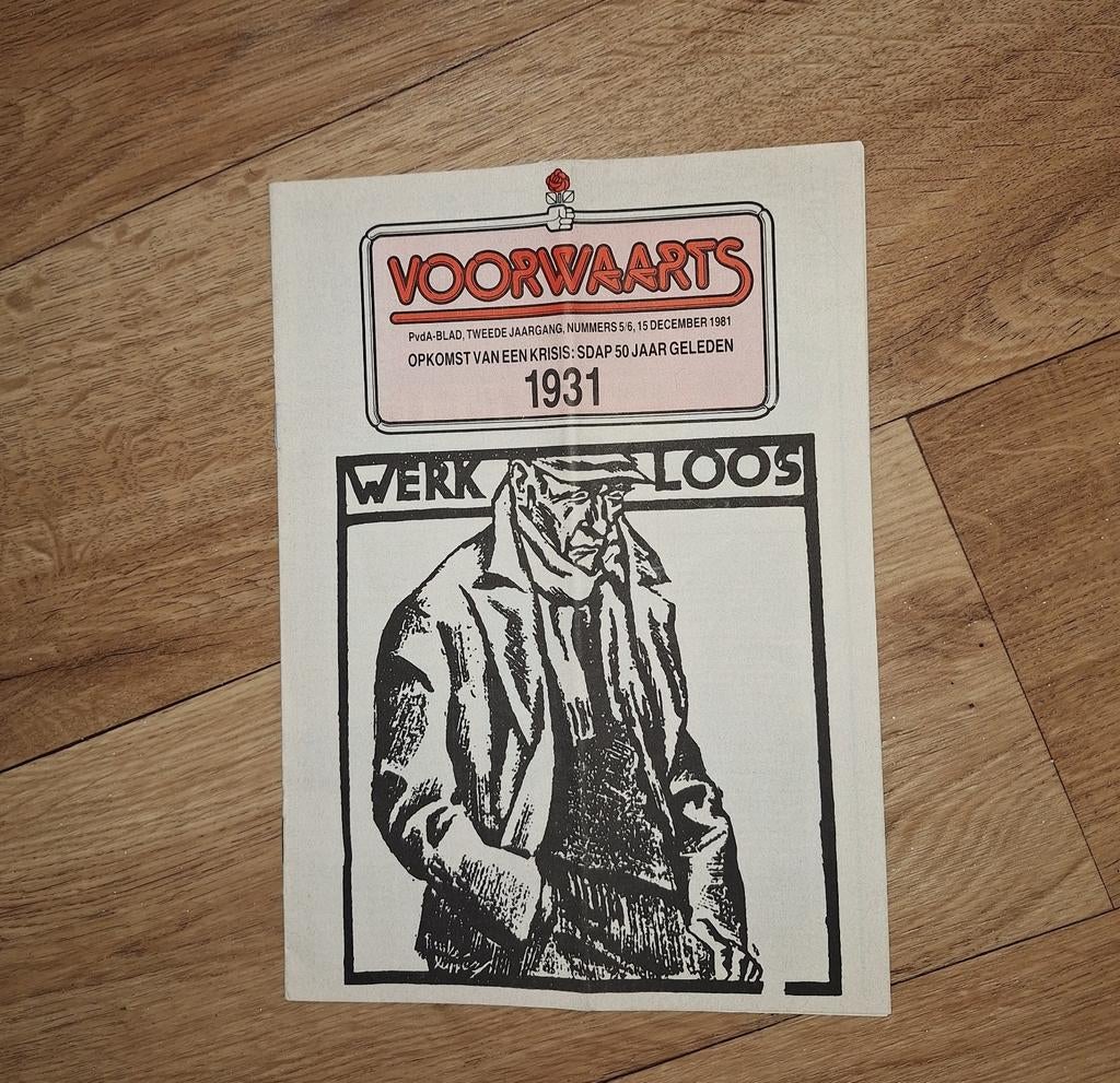 Voorwaarts PvdA-blad 1981 - Opkomst van een Krisis, Boeken, Tijdschriften en Kranten, Ophalen of Verzenden, Gelezen, Overige typen