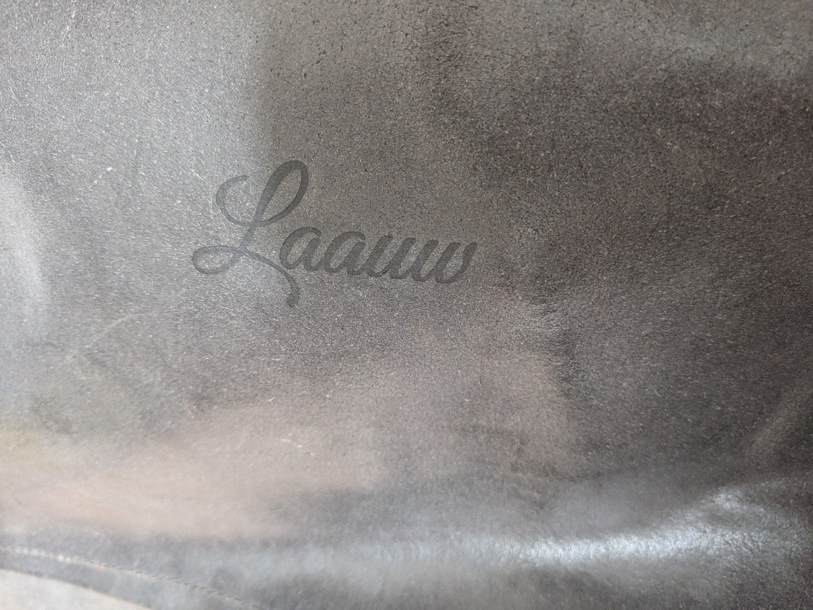 Laauw Leren Rugzak - Donkergrijs, Gebruikt, 25 tot 40 cm, 30 tot 45 cm, Ophalen