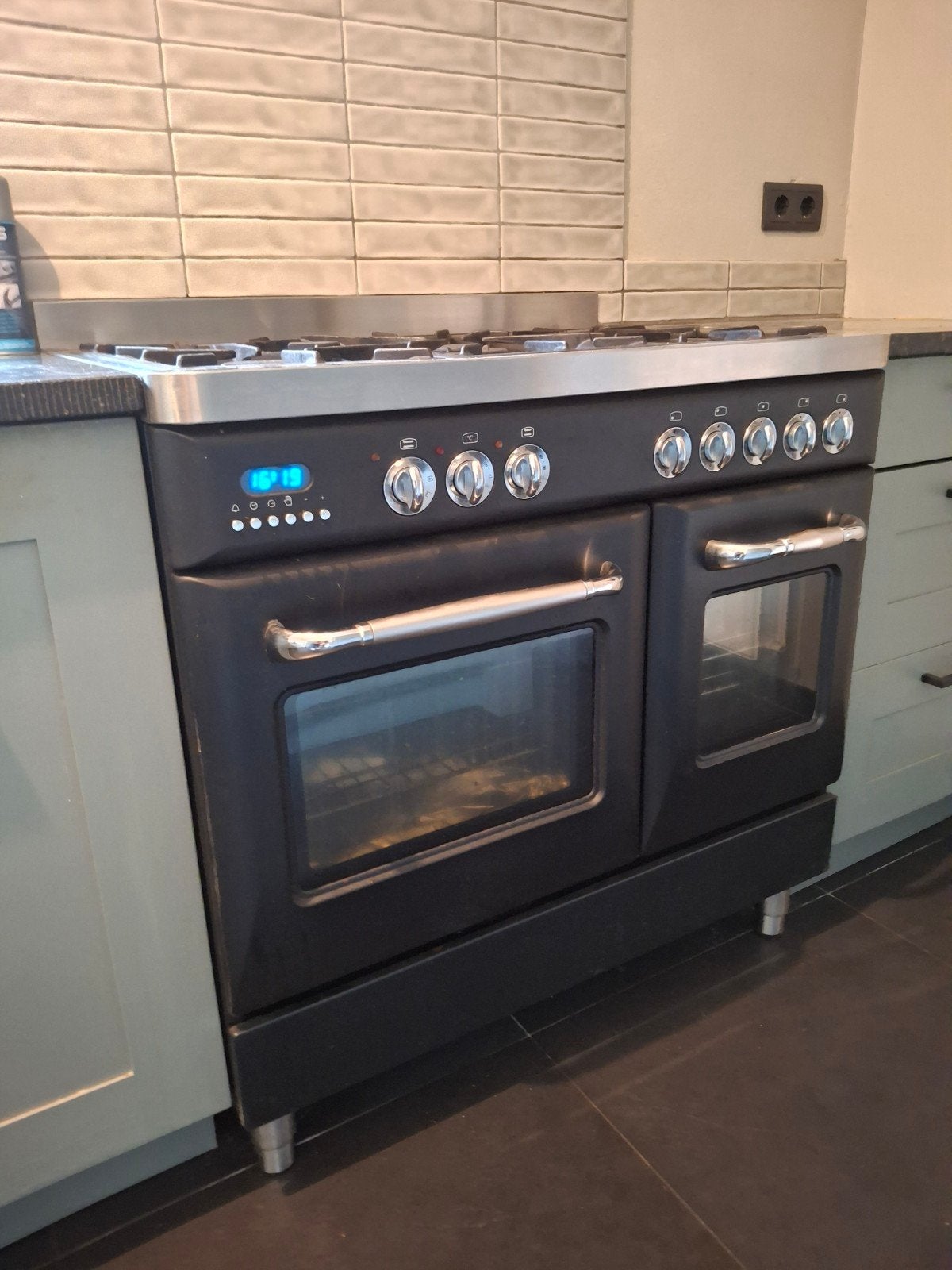Fratelli Onofri gasfornuis. 5 pits, dubbele oven., Ophalen, Gebruikt, 60 cm of meer, Gas