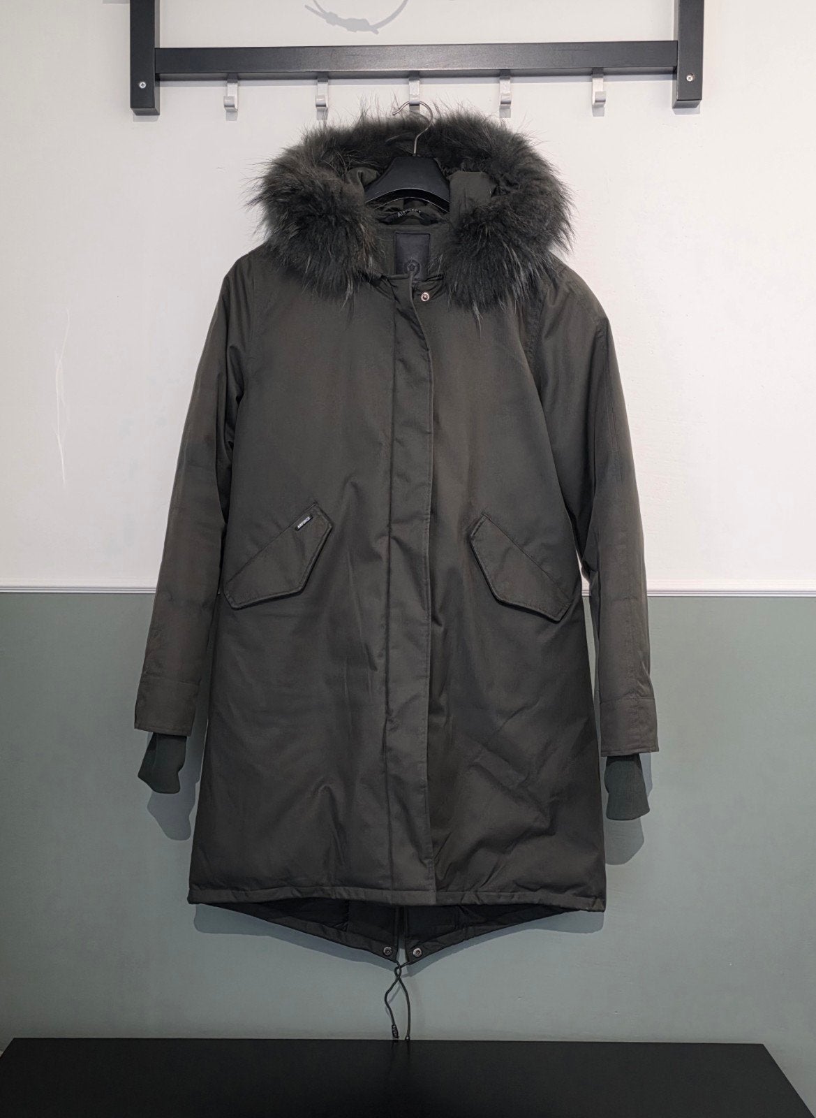 Dames Airforce Air Force winterjas Fishtail Parka maat XL, Airforce, Ophalen of Verzenden, Maat 46/48 (XL) of groter, Groen