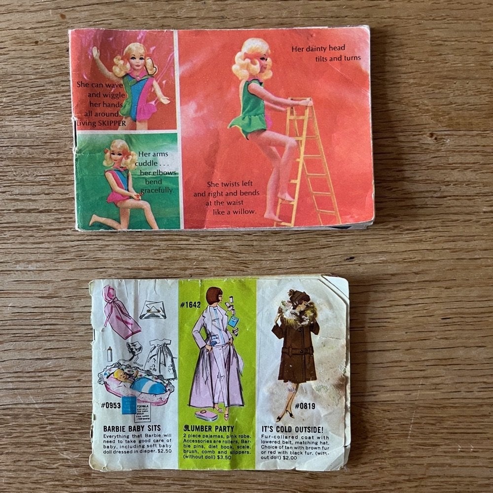 Vintage jaren 60-70 Barbie boekjes, Verzamelen, Ophalen of Verzenden, Gebruikt, Accessoires
