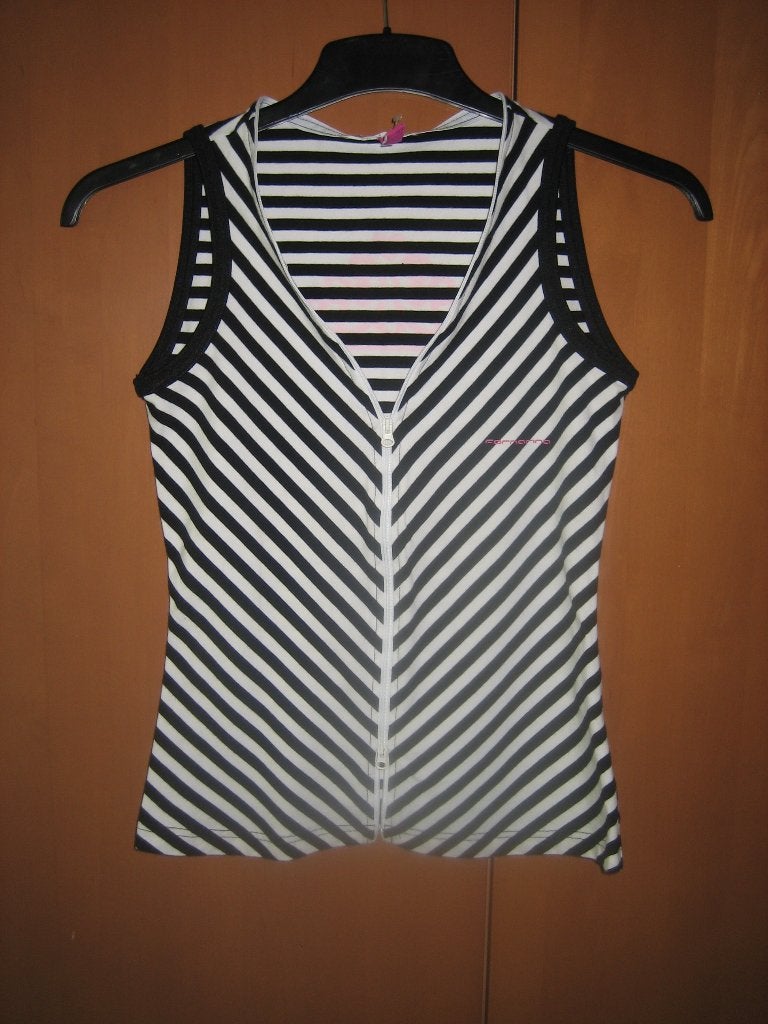 Sportieve zwart-wit gestreepte top FORNARINA 36-38 snazzeys, Kleding | Dames, Verzenden, Zwart, Fornarina, Nieuw