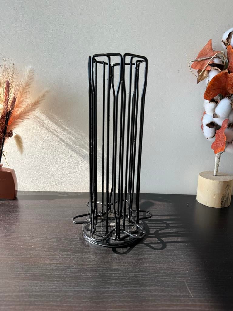 Nespresso Koffiecup Houder - Zwart Metaal, Ophalen of Verzenden, Zwart, Metaal, Overige merken