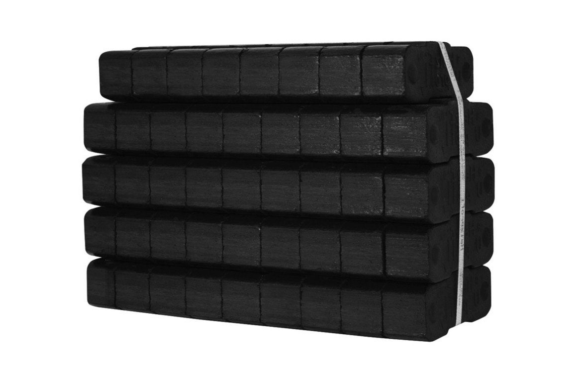 Bruinkool briketten 25 kg - Efficiënte brandstof, Minder dan 3 m³, Ophalen, Overige houtsoorten, Blokken