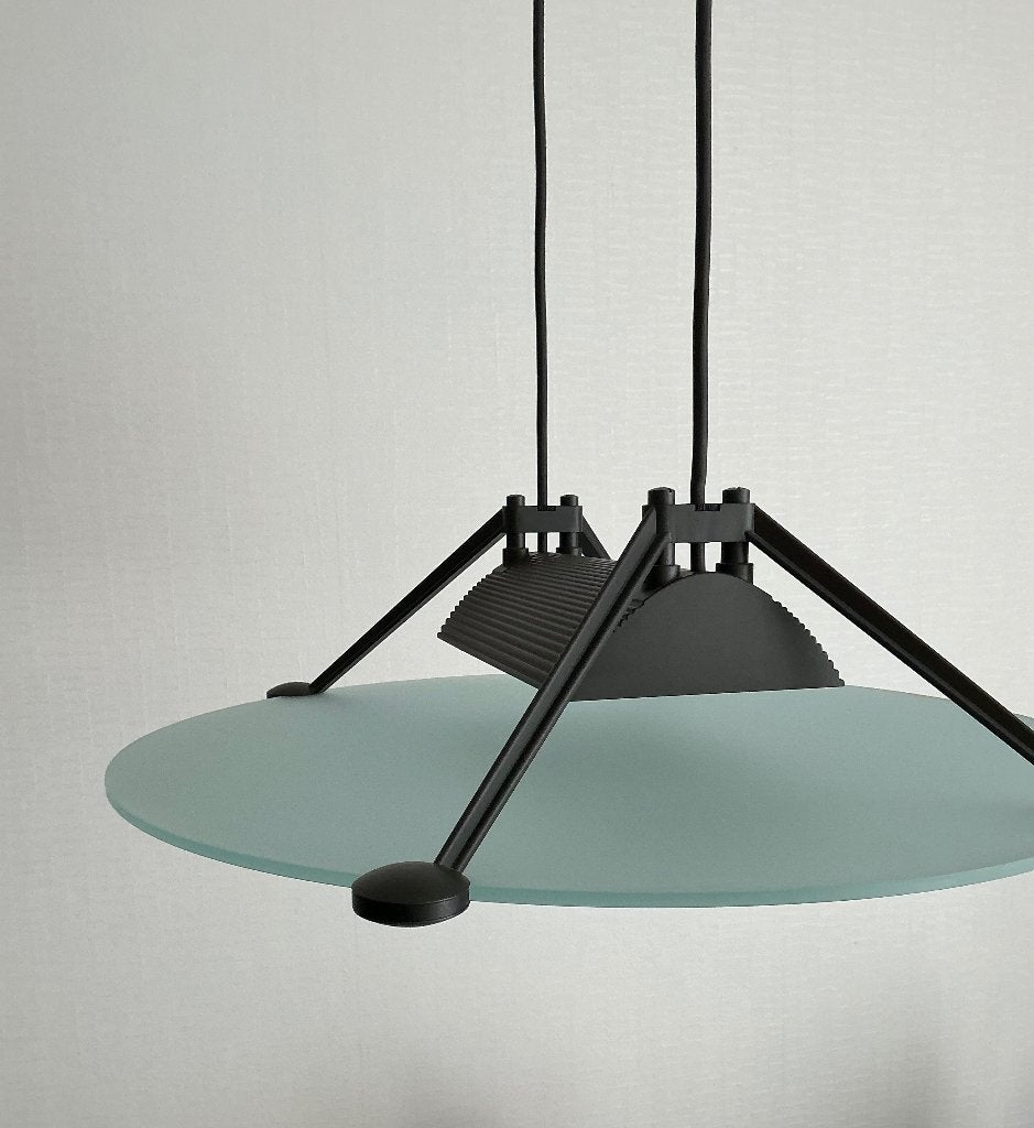 Jaren 80 design verlichting Shigeaki Asahara,  LUCITALIA, Ophalen, Zo goed als nieuw, Glas, Jaren 80, design