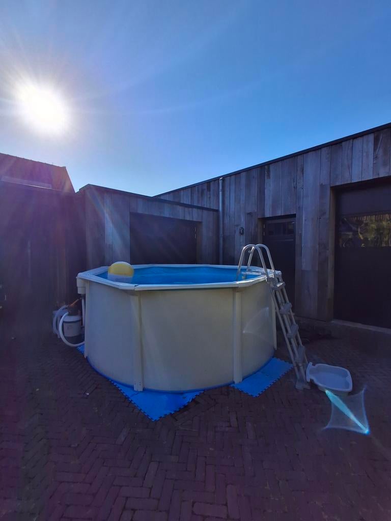 !Bestway Hydrium met zandfilterpomp 360x120 cm warmtepomp, Tuin en Terras, Zwembaden, Gebruikt, 200 tot 300 cm, 80 tot 120 cm