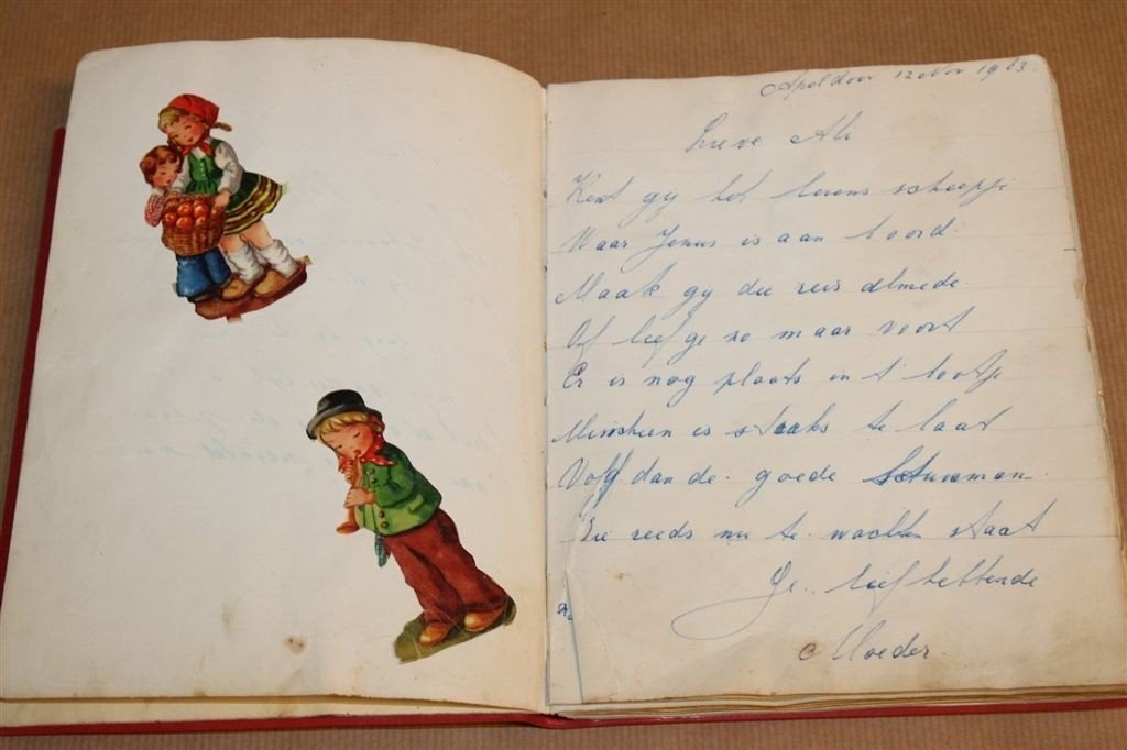 Poesiealbum Jaren 60 – Volgeschreven & Nostalgisch, Antiek en Kunst, Ophalen of Verzenden