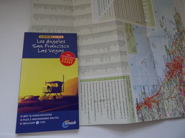 USA, Los Angeles, Las Vegas, San Francisco, Californie; anwb, Europa, Ophalen of Verzenden, Zo goed als nieuw, Reisgids of -boek
