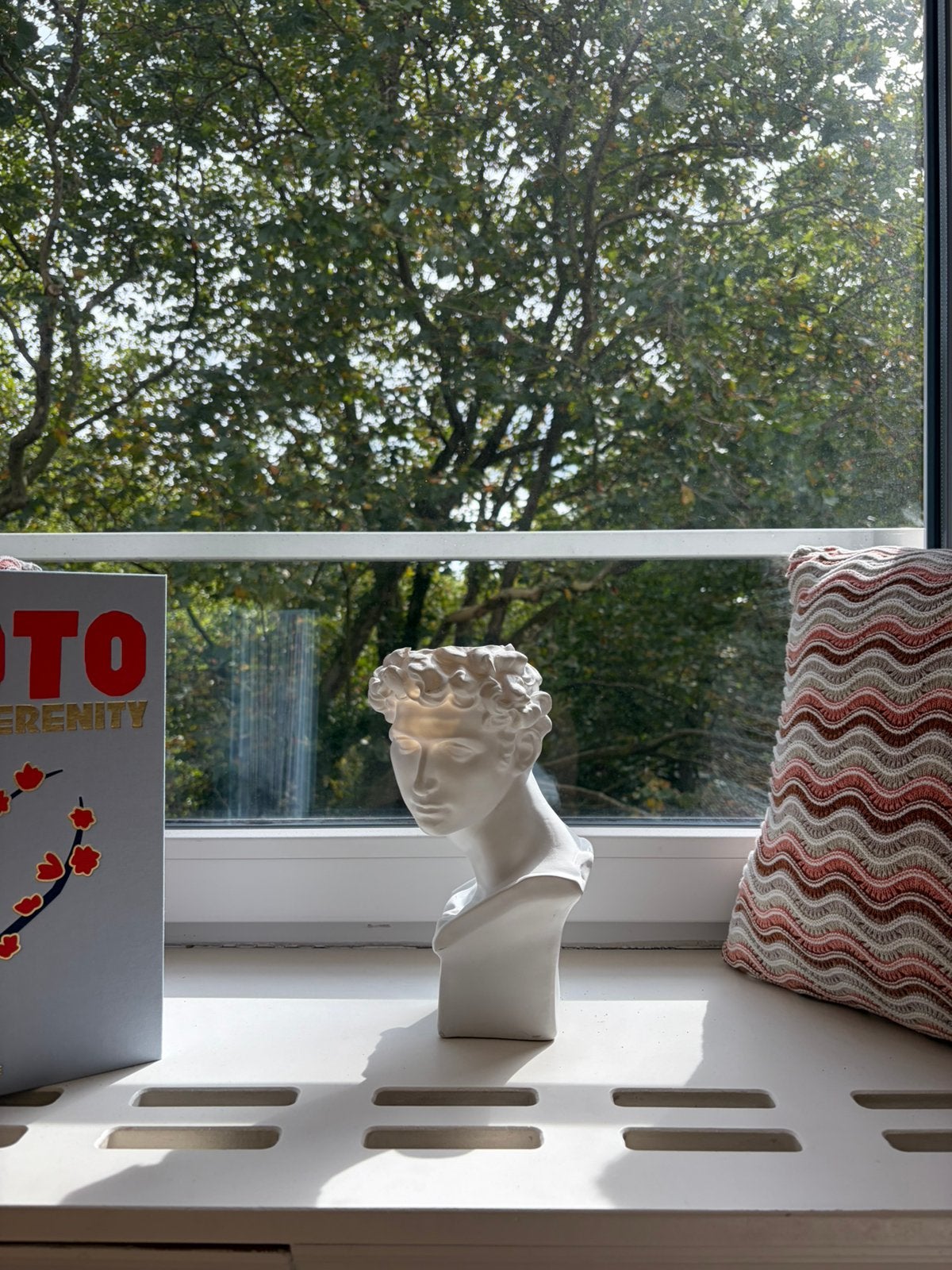 Klassieke Griekse bustevormige vaas / sculptuur, Ophalen, Zo goed als nieuw