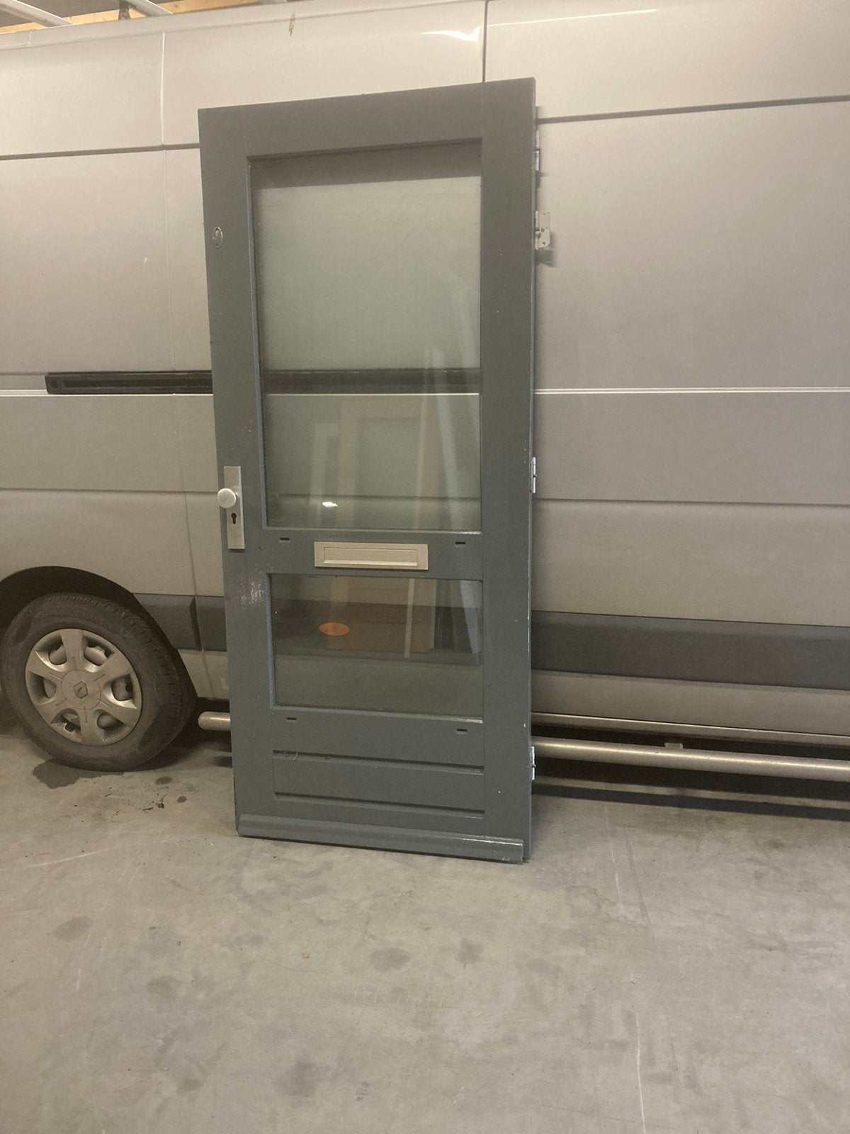 Hardhouten buitendeur 93*2115, Ophalen, 1 tot 2 meter, Minder dan 3 meter, Zo goed als nieuw