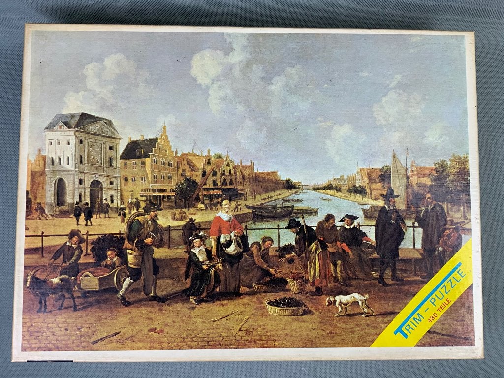 Trim-Toys Oud Hollandse Meesters puzzel Leiden 480 stukjes, Ophalen of Verzenden, Minder dan 500 stukjes, Gebruikt, Legpuzzel