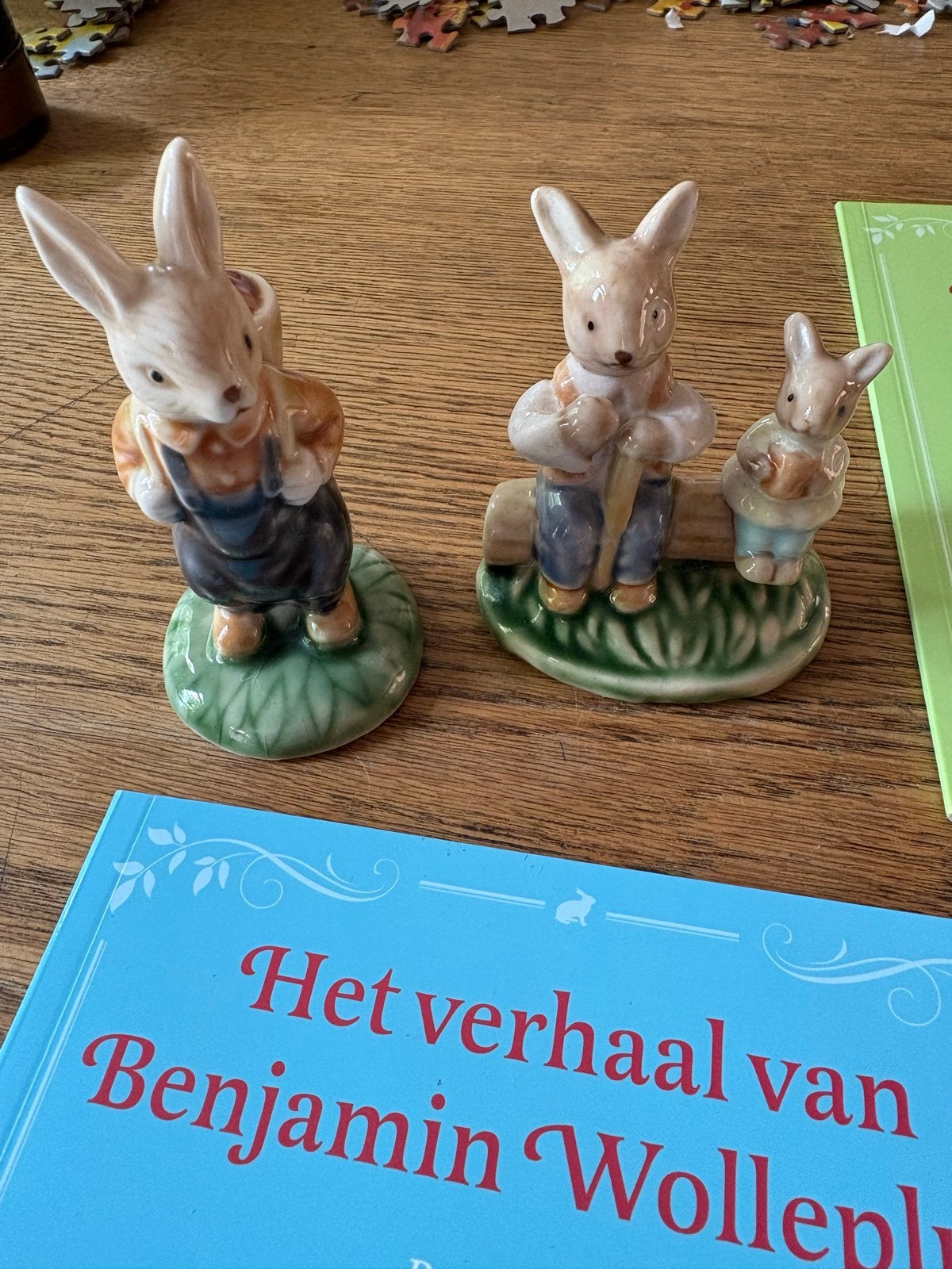 Pieter konijn beeldjes en boeken, Ophalen of Verzenden, Gebruikt