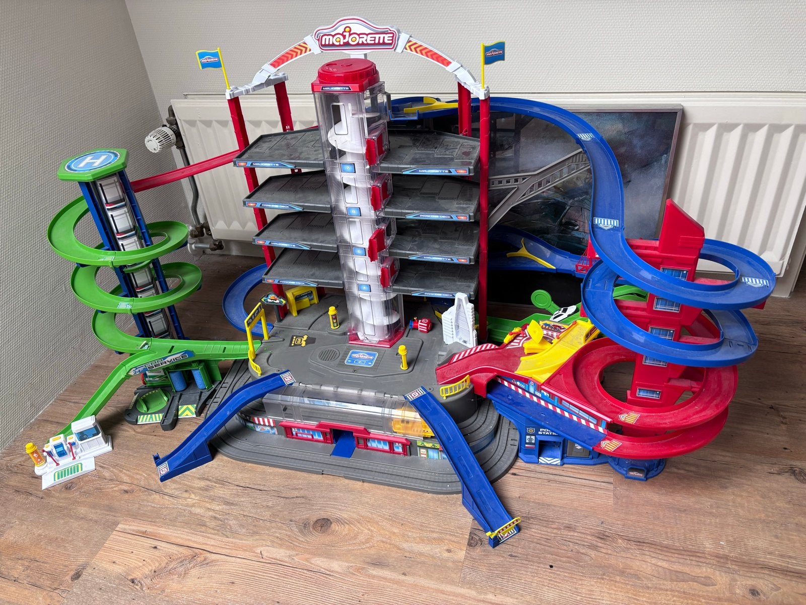 Majorette Super City Garage - Grote Parkeergarage, Ophalen, Gebruikt, Jongen of Meisje