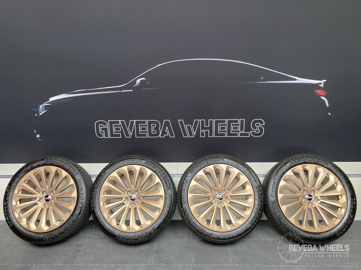 21” originele Audi Etron velgen + banden 5x112 4KE601025G, Gebruikt, -, 265 mm, -