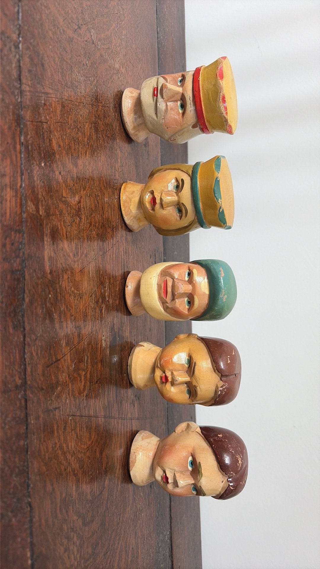 Poppenkast poppen., Overige onderwerpen, Houtsnijwerk, Verzenden, Hout