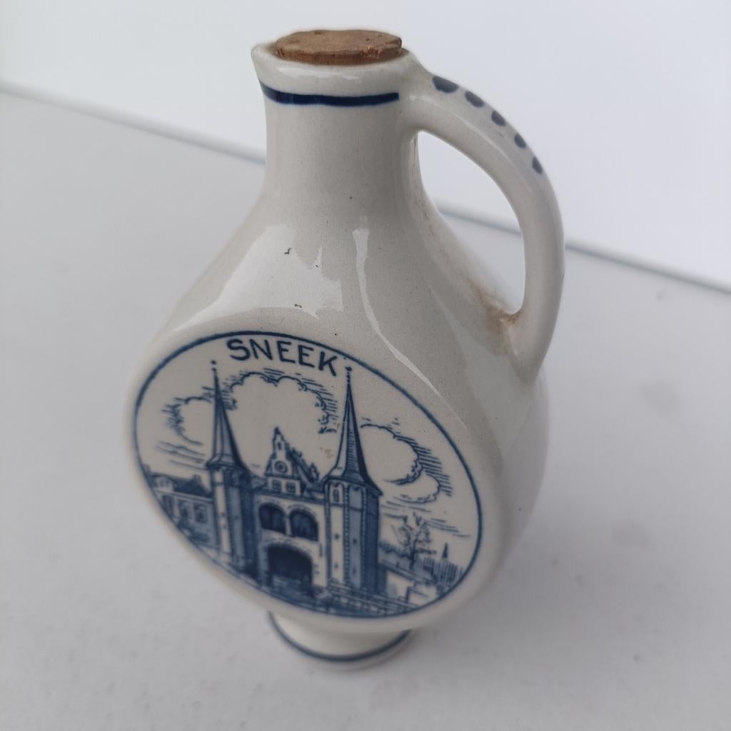 Jenever kruikje MET kurk Sneek Waterpoort, Ophalen of Verzenden