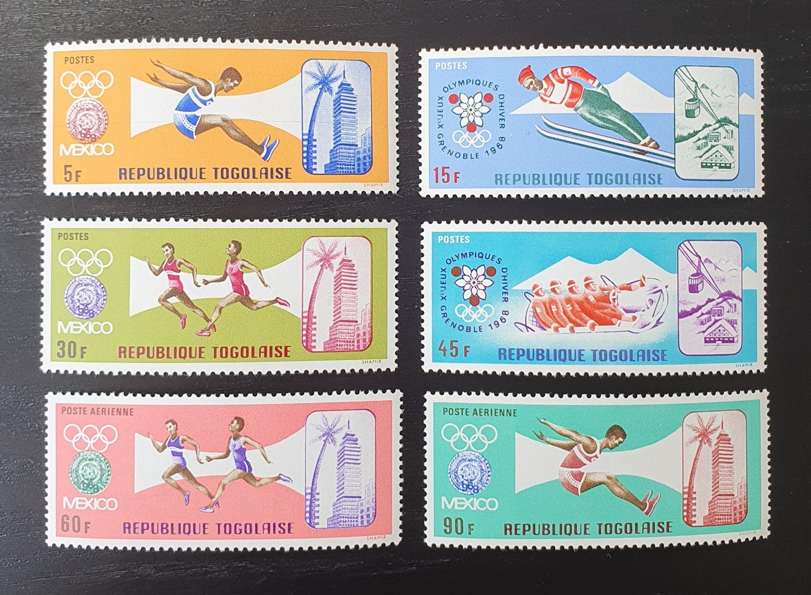 Togo 1968 Olympische Spelen Michel 626-631 postfris, Verzenden, Postfris, Sport