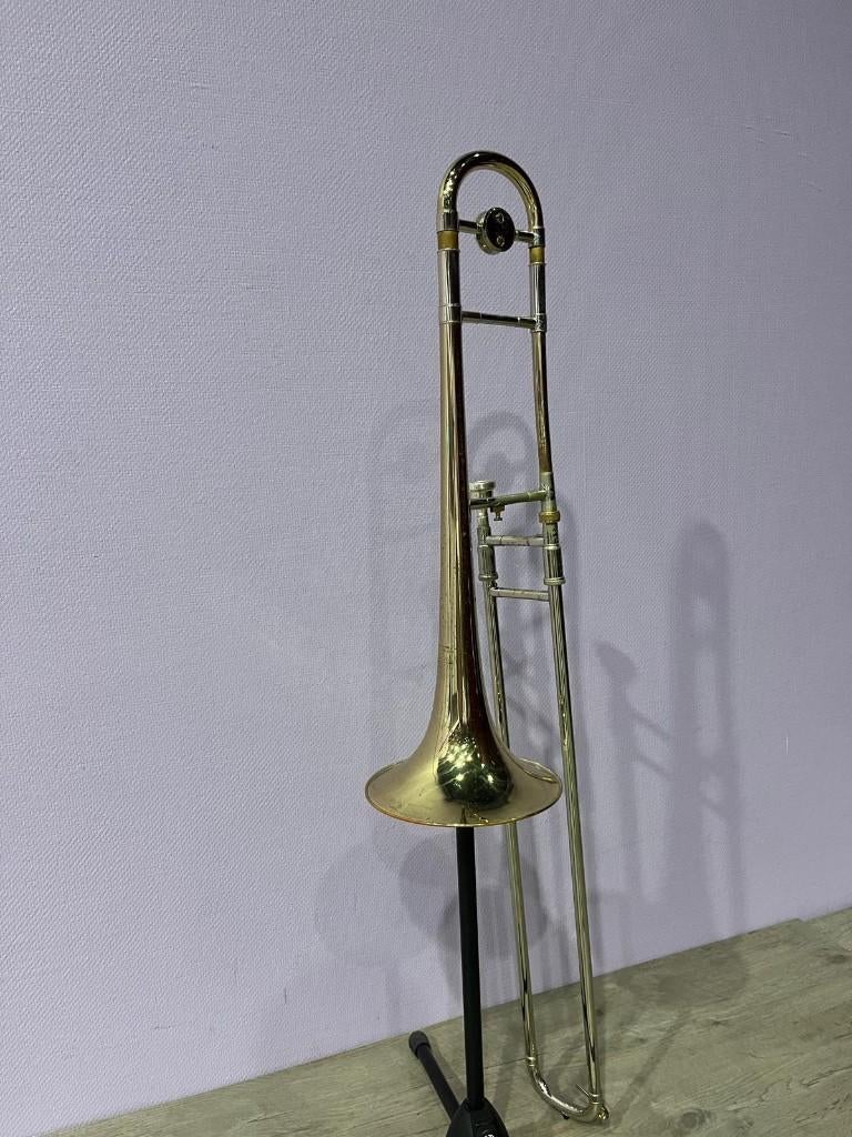 Vincent Bach Stadivarius 42 Trombone, Ophalen of Verzenden, Zo goed als nieuw, Tenor, Met koffer