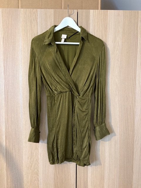 H&M Trend jurk, Ophalen of Verzenden, Zo goed als nieuw, Maat 34 (XS) of kleiner, Groen