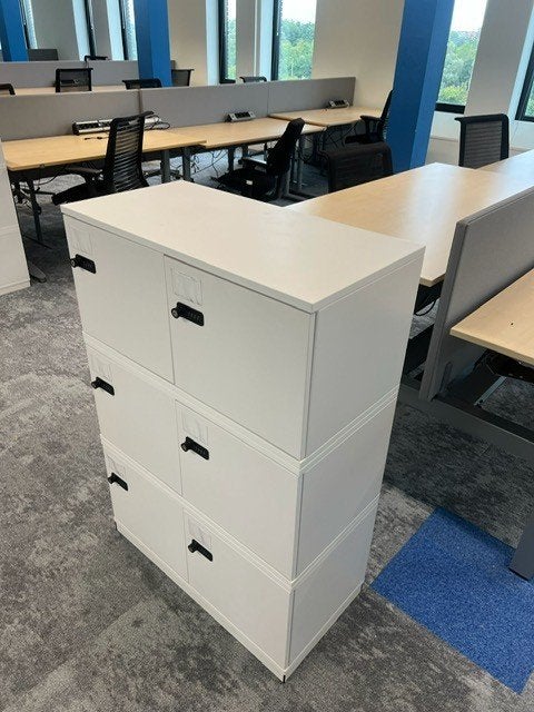 29x Locker met 6 vakken en Lehmann slot – 80  43  H118 cm, Ophalen of Verzenden, Zo goed als nieuw