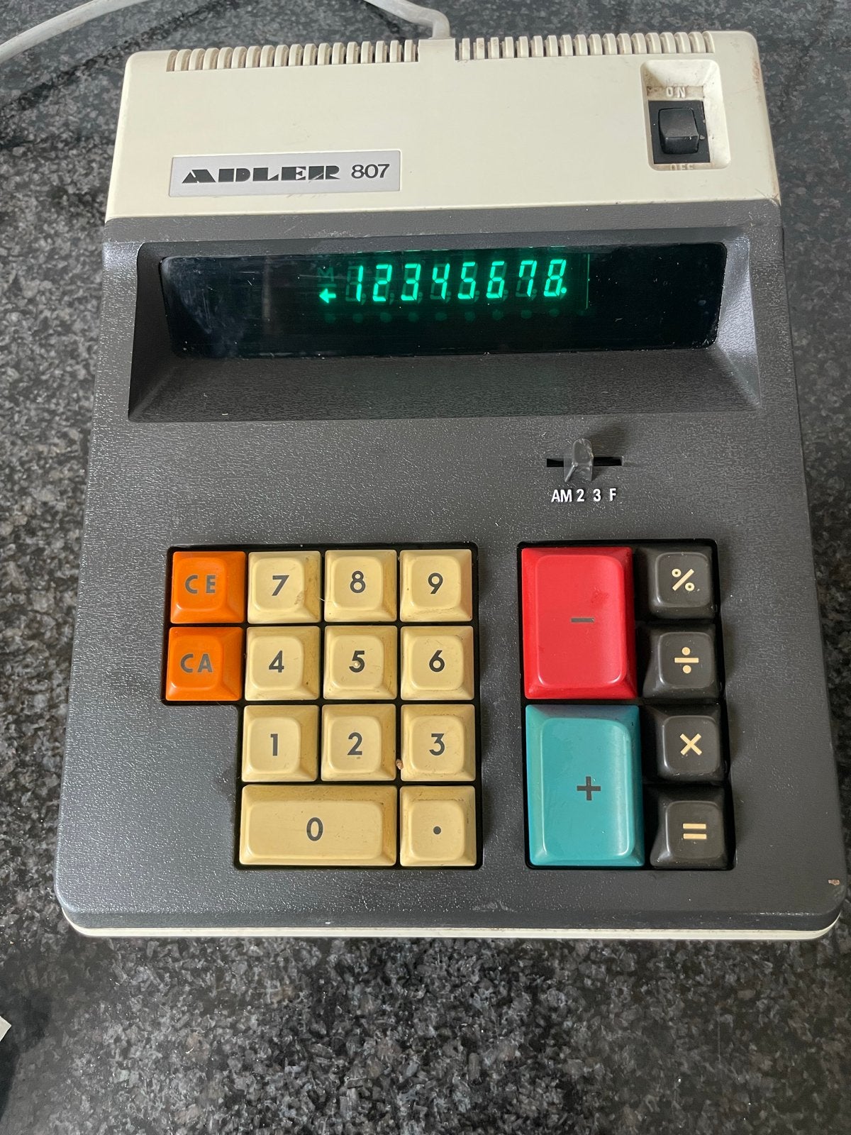 Vintage Adler rekenmachine, Ophalen, Gebruikt