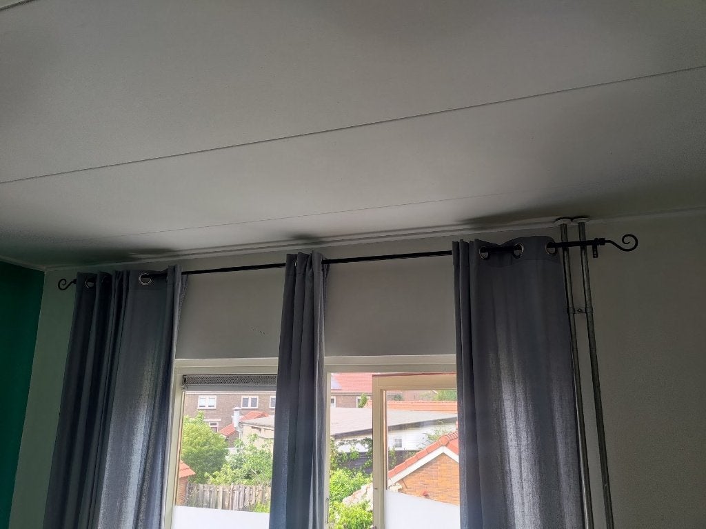 Gordijnroede verstelbaar 160-300cm, Ophalen, Nieuw, Zwart