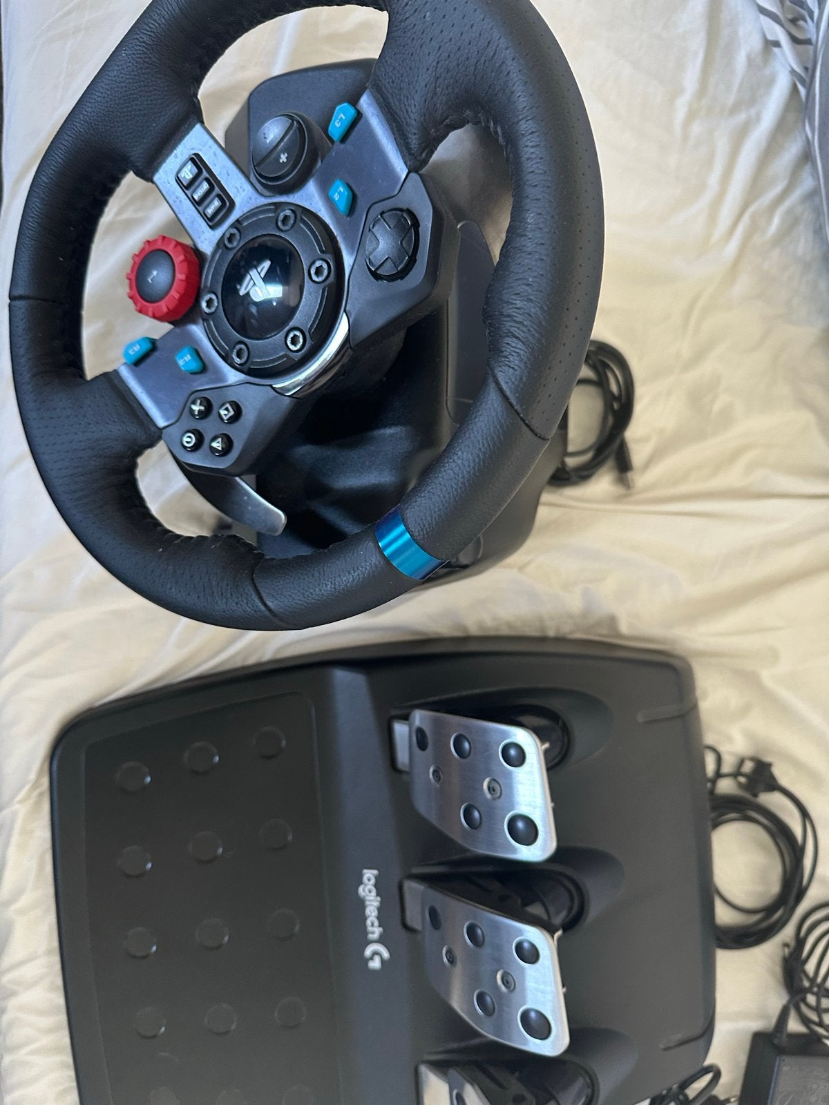 Logitech G29 Driving Force racestuur met pedalen, Spelcomputers en Games, Ophalen of Verzenden, Zo goed als nieuw, Stuur of Pedalen