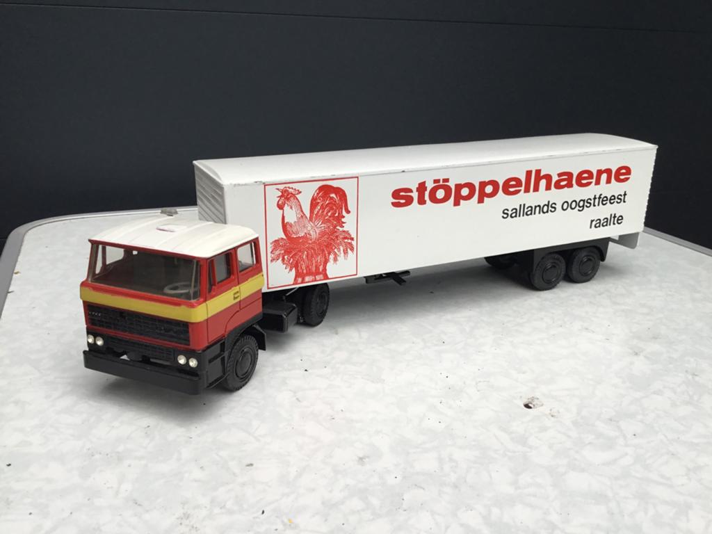 Lion Car Daf 2800 Stoppelhaene, Ophalen of Verzenden, Zo goed als nieuw, Bus of Vrachtwagen, Lion Toys