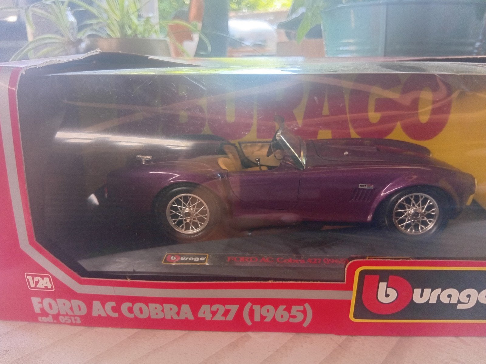 Buraggo paarse ford ac cobra 1965 apart kleur, Verzenden, Overige typen, Overige merken