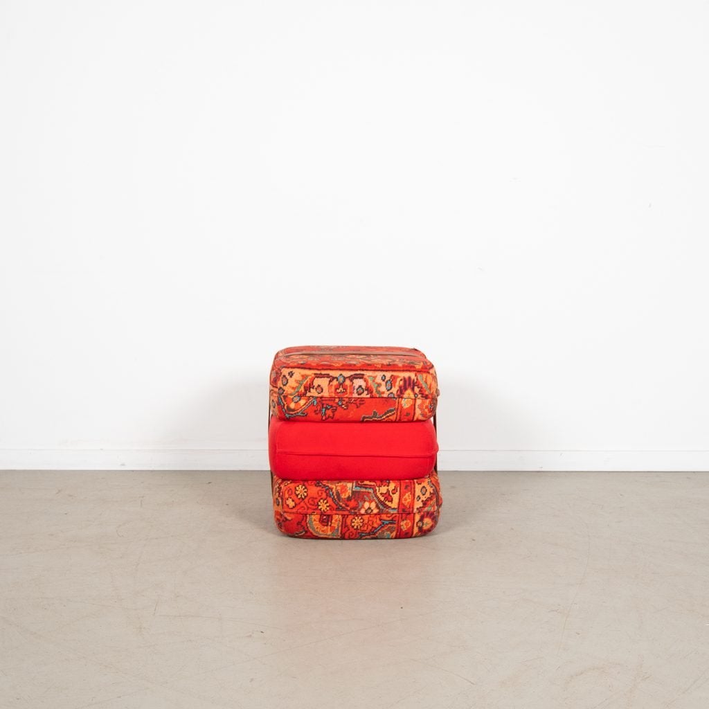 Fatboy Baboesjka Poef Rood/Oranje Stof, Fatboy, Zo goed als nieuw, Niet ingevuld, Niet ingevuld