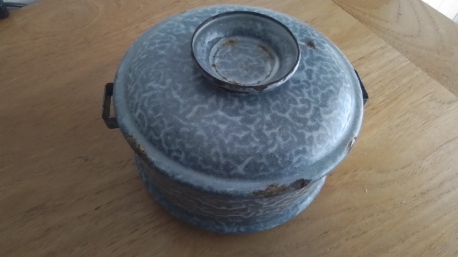 grijs gewolkte etens bakje, Antiek en Kunst, Ophalen of Verzenden