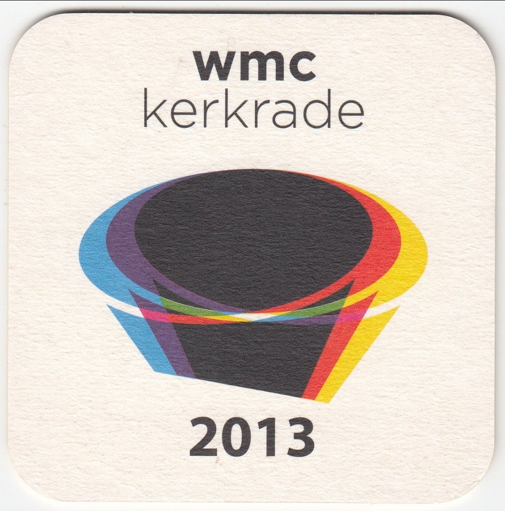 1 ALFA WMC KERKRADE 2013 BIERVILTJE, Verzamelen, Biermerken, Verzenden, Gebruikt, Viltje(s), Overige merken